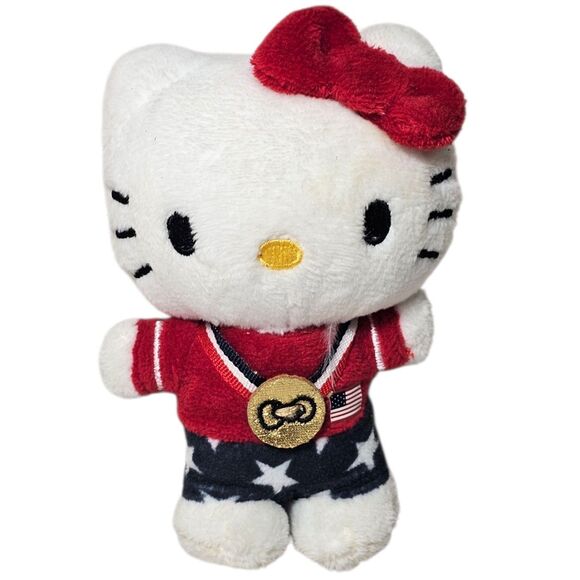 Hello Kitty - Team USA Olympian Gold Medal 4" Plush by Gund - Picture 1 of 8